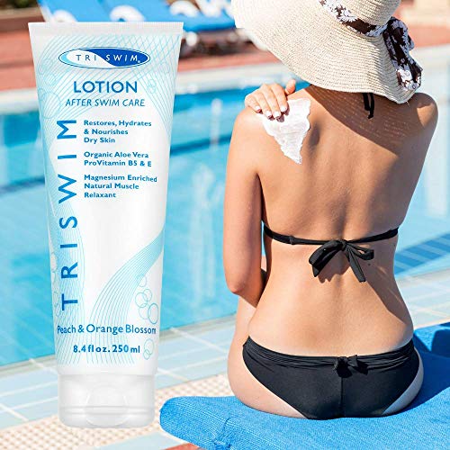 TRISWIM Loción Hidratante Regeneradora Para La Piel Para Nadadores Melocotón Flor De Naranja (250ml)