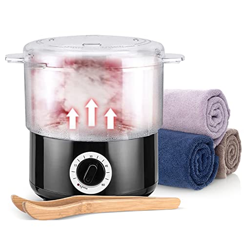 TTLIFE Secador de Toallas 202 ° F en 10 Minutos Toallas Vapor Esterilizador de Calentamiento Rápido Vaporizador de Toallas para SPA/faciales/Afeitado/peluquería/Equipo de saló