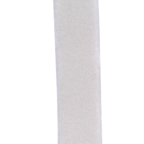 TUKA 25m x 20mm Hook y Loop Bandas Autoadhesivo, 20 mm de Ancho, 25m Gancho y 25m Bucle Cinta, de Vuelta Auto Adhesivo Cinta Rollo, Cinta de Gancho y Bucle, Blanco, TKB5008 White