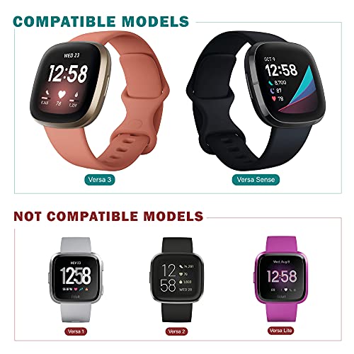 TUSITA Magnética Cargador Compatible con Fitbit Versa 3, Sense (No para Versa 1, Versa 2, Versa Lite) - 6ft 180cm Cable de Carga USB - Smartwatch Accesorios