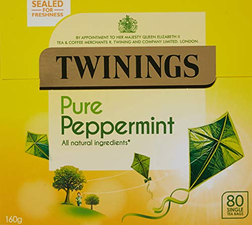 Twinings Pure Peppermint Tea 80 bolsas (paquete de 1)