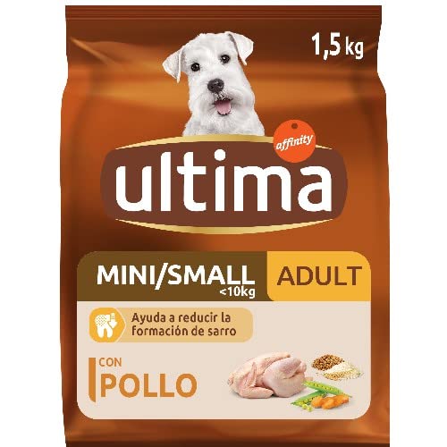 Ultima Pienso para Perros Mini con Pollo - Pack de 4 x 1.5 kg, Total: 6 kg