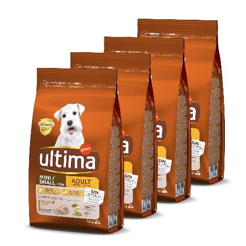 Ultima Pienso para Perros Mini con Pollo - Pack de 4 x 1.5 kg, Total: 6 kg