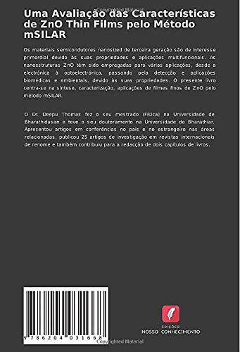 Uma Avaliação das Características de ZnO Thin Films pelo Método mSILAR