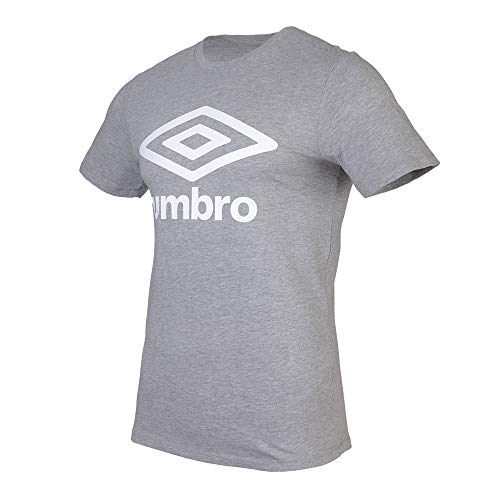 Umbro Fw Logo Cotton tee Camiseta, Gris (Grey Marl 263), Large (Tamaño del Fabricante:L) para Hombre