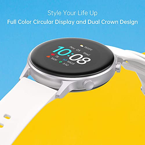 UMIDIGI Urun S Smartwatch Mujer Hombre Reloj Inteligente con Monitoreo de Oxígeno en Sangre y Frecuencia Cardíaca, Seguimiento del Sueño, Reloj de Carrera Impermeable con 17 Modos Deportivos