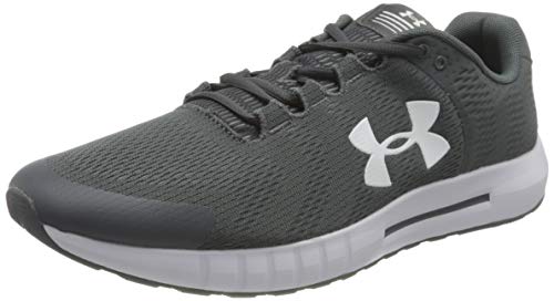 Under Armour UA Micro G Pursuit BP Zapatillas para Correr para Hombre, Gris (Pitch Gray / White / White), 44.5 EU