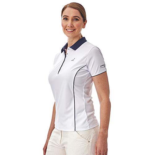 Under Par Golf Pro Quality - Polo de Golf para Mujer, Transpirable, 5 Estilos, 10 Colores, Manga y sin Mangas, para Golf, para Mujer