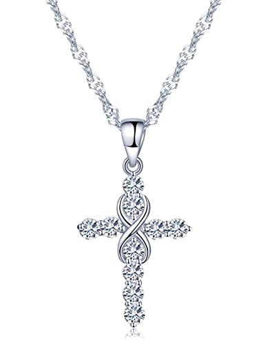 Unendlich U Mujer Hombre Unisex Niños Plata fina 925 plata de ley Cubic Zirconia