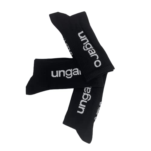 Ungaro 3 pares de calcetines altos Tennis 39/42 Negro, Negro, Negro