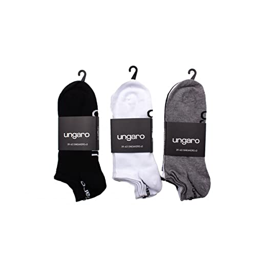 Ungaro 3 pares de calcetines invisibles Sneakers - 39/42 blanco, blanco, blanco y blanco