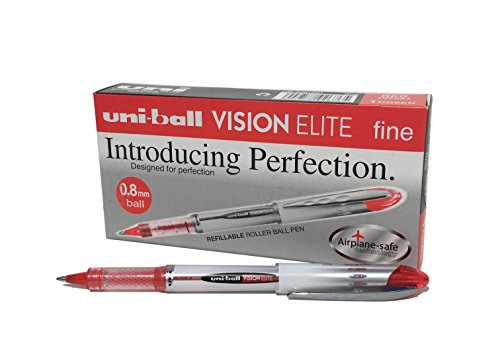 Uni-ball UB-200 - Vision Elite, 12 unidades, Rojo