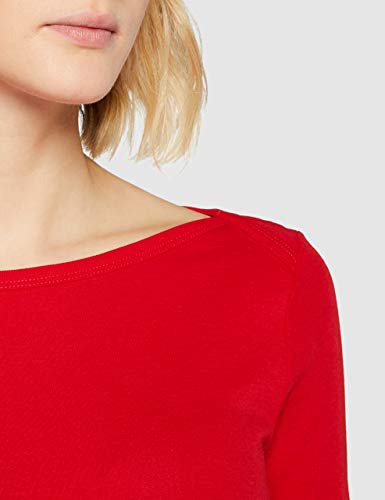 United Colors of Benetton Maglia M/l Camiseta de Tirantes, Rojo (Rosso 015), Large para Mujer