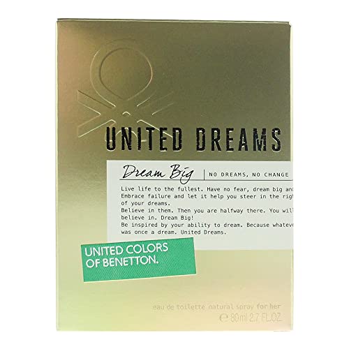 United Dreams Dream Big by Benetton Eau De Toilette Spray 2.7 oz / 80 ml (Women)