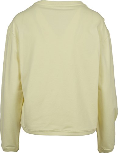 Urban Classics Ladies Terry Crew-Volante para Mujer Suéter, Amarillo (Powderyellow 01323), S