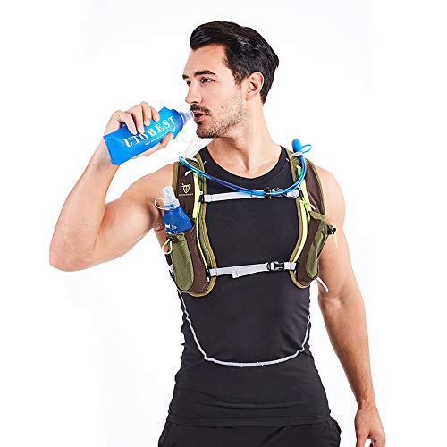 UTOBEST Soft Flask TPU Botella Hidratacion Running Trail Botella de Agua Flexible (500ml-2 Piezas)