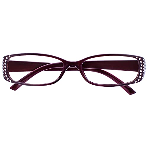 Uv Reader Gafas De Lectura Estilo Diamonte Negro Y Púrpura Lectores Estilo Diseñador Mujeres Señoras Uvr093P +1,00 50 g