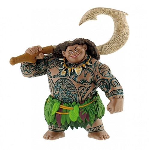 Vaiana- Disney Moana Oceania 13186-Figura, Walt, semidiós Maui, Figura Pintada a Mano, Libre de PVC, para niños para el Juego imaginativo, Multicolor (Bullyland 13186)