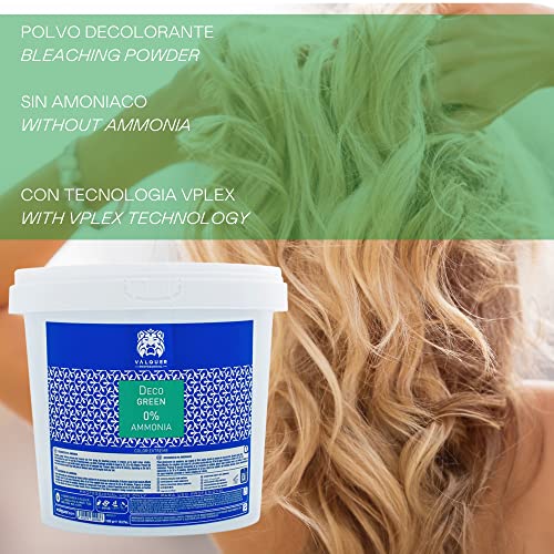 Valquer Profesional Decogreen. Decoloración Capilar sin Amoniaco 1000 G