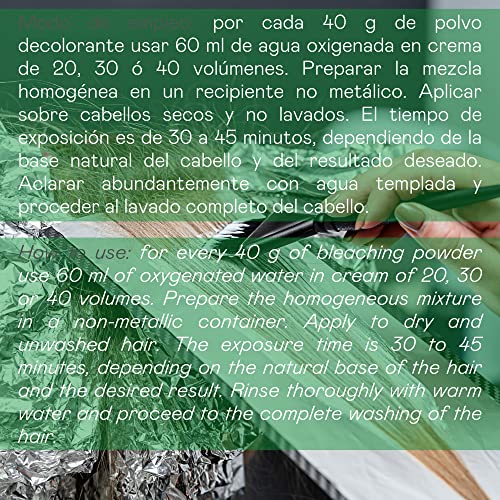 Valquer Profesional Decogreen. Decoloración Capilar sin Amoniaco 1000 G