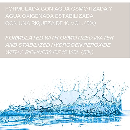 Valquer Profesional Oxigenada Estabilizada en Crema, 10 Volumenes (3%). Coloración capilar permanente. Uso profesional peluquería. Formulación vegana - 500 M