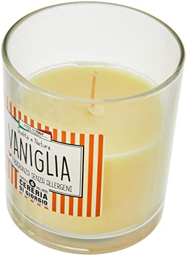 Vaniglia - Velas y vaso de cristal - Color beige - Medida única - Modelo n. VA00601DSP