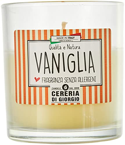 Vaniglia - Velas y vaso de cristal - Color beige - Medida única - Modelo n. VA00601DSP