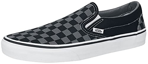 VANS Classic Slip-On Checkerboard, Zapatillas Unisex Adulto, Blanco (Black/Pewter Ch), 38.5 EU