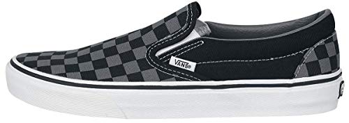 VANS Classic Slip-On Checkerboard, Zapatillas Unisex Adulto, Blanco (Black/Pewter Ch), 38.5 EU