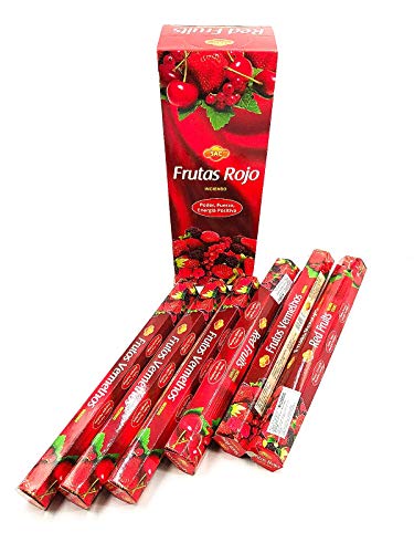 varitas de incienso de (BERRYS) frutos rojos frutos oscuros… varitas de incienso joss 120 varillas incienso de fragancia casera joss sticks con cenicero colector de cenizas