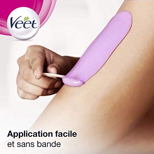 Veet Kit SpaWax Chauffe Cire Electrique et 6 recharges de cire - Epilation Cire Chaude sans Bande