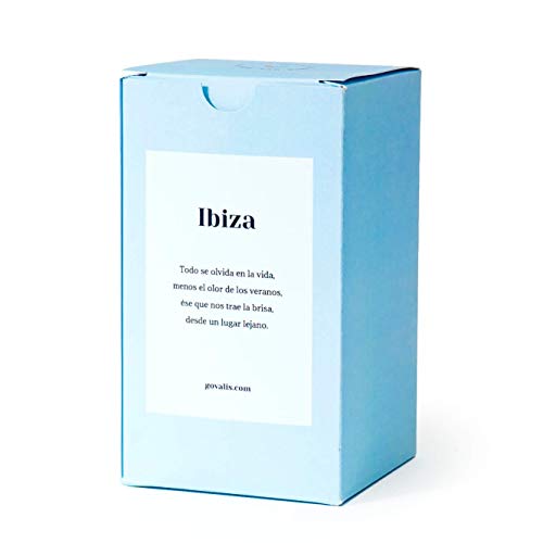 Vela Aromática Ibiza | Cera de Soja 100% Natural | 100 horas, Vela Perfumada Grande en Vaso, Vegana, Viajes Recuerdos Ibiza, Olor Fresco, Regalos Originales, Decoración, Yoga, Dormitorio, Baño