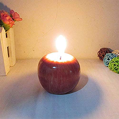 Vela perfumada de manzana roja Hahepo con forma de manzana ligera y creativa, para baño, cumpleaños, yoga, aniversario