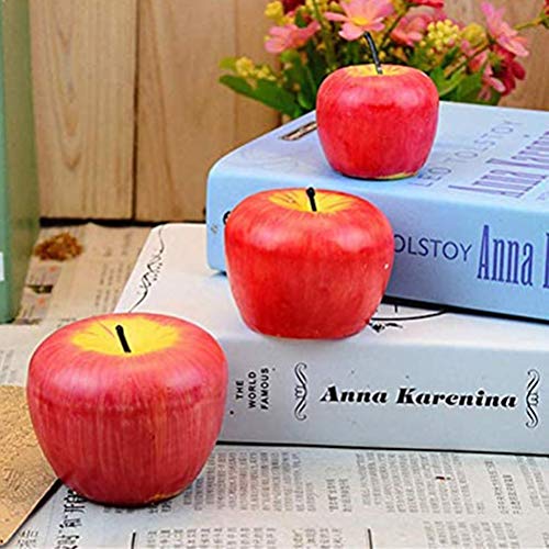 Vela perfumada de manzana roja Hahepo con forma de manzana ligera y creativa, para baño, cumpleaños, yoga, aniversario