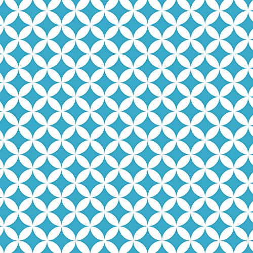 Venilia KF Basic Monica blue 45cmx1,5m adhesiva decorativa, muebles, papel pintado, lámina autoadhesiva, PVC, sin ftalatos, 1,5m, 54766, 45 cm x 1,5 m