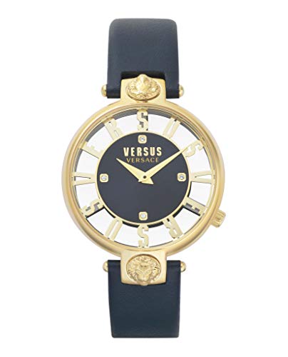 Versus Versace Reloj Analógico para Mujer de Cuarzo con Correa en Cuero VSP490218