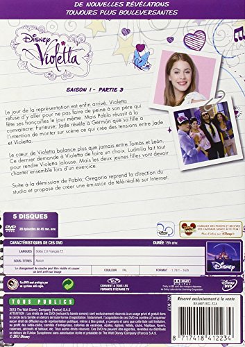 Violetta - Saison 1 - Partie 3 - Rivales jusqu'au bout [Francia] [DVD]