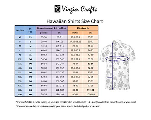 Virgin Crafts Bambini hawaiana T-shirt da tasca frontale ragazze Hibiscus barca blu XS