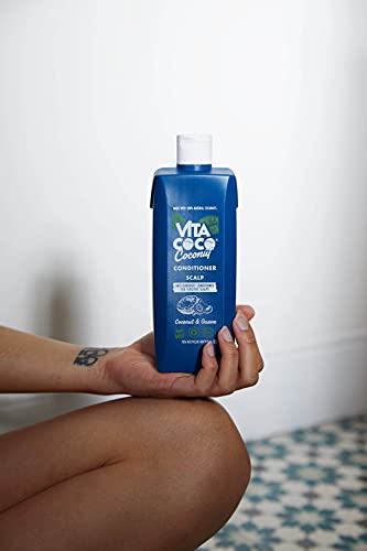 Vita Coco Acondicionador anticaspa (400 ml) contra la caspa, el cabello graso y el cuero cabelludo seco y con picazón • Acondicionador para el cabello con coco y guayaba • Sin silicona ni colorantes