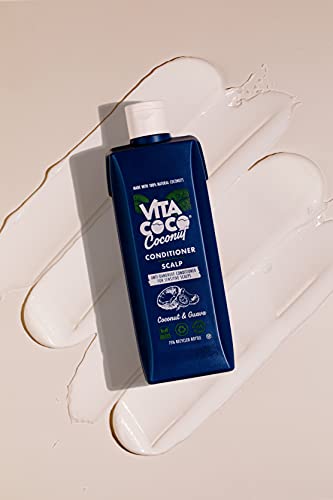 Vita Coco Acondicionador anticaspa (400 ml) contra la caspa, el cabello graso y el cuero cabelludo seco y con picazón • Acondicionador para el cabello con coco y guayaba • Sin silicona ni colorantes