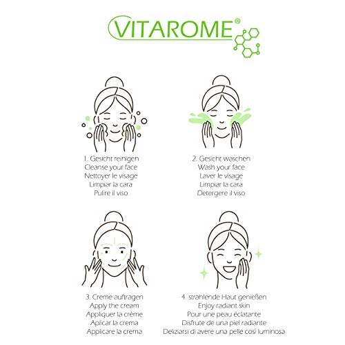 Vitarome - Crema de día antiarrugas REGENERATION+ con algas revitalizantes, sin parabenos, 50 ml