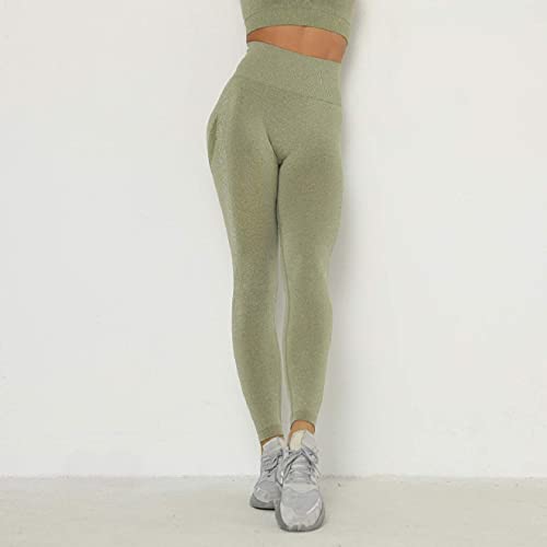 Voqeen Pantalones de Adelgazantes Push Up Mujer Leggins Reductores Adelgazantes Leggings Pantalones de Yoga Anticeluliticos Cintura Alta Mallas Fitness (Verde, S)