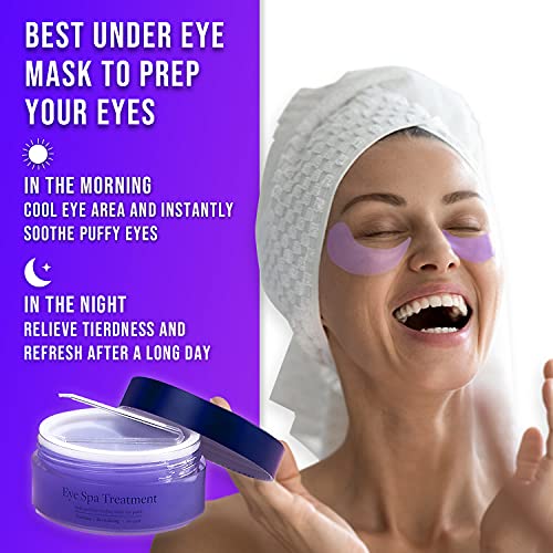 W BEAUTY Eye Spa Parches - 30 pares de parches de ojos de colágeno parches de gel para ojeras marcadas y las bolasa. Incluye pinzas