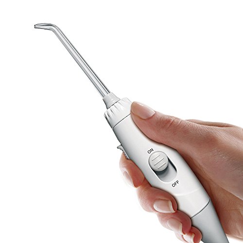 Waterpik Irrigador de Sobremesa Profesional con Agua a Presión y Sistema Avanzado de Control de Presión Mediante 10 Posiciones con 7 Boquillas, Eliminación de Placa Dental, Blanco (WP-660UK)