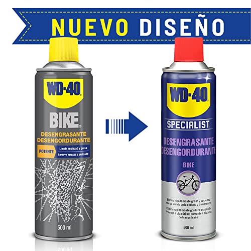 WD-40 BIKE - Bipack Mantenimiento Cadenas Bicicleta en Ambiente Seco- Spray 500ml + Gotero 100ml