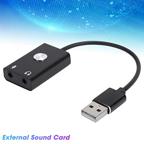 Weikeya Tarjeta de Sonido USB, Adaptador USB Ligero Aspecto Elegante Portátil 24 Idiomas para Viajes de Estudio