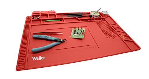 Weller WLACCWSM2-02 Tapete para Trabajos de Soldadura Tamaño Mediano, Muy Útil para el Lugar de Trabajo Organizado