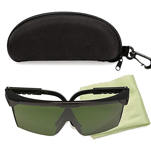 Weytoll Gafas de protección Ocular, Gafas de protección láser IPL 200nm-2000nm Gafas de seguridad láser OD4 + Gafas protectoras con estilo