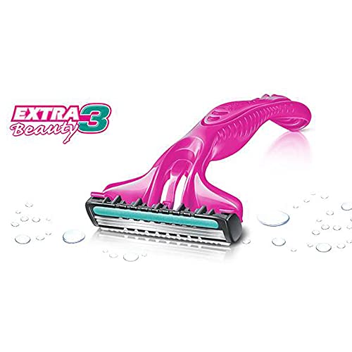 Wilkinson Sword Extra 3 70070440 - Paquete de 6 cuchillas de afeitar para mujer (más 2 de regalo)