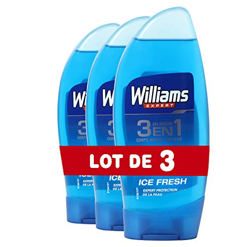 Williams Ice Fresh Gel de Ducha - 3 Recipientes de 250 ml - Total: 750 ml